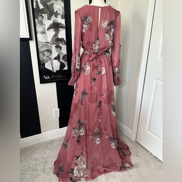 Windsor Paola Formal High Slit Chiffon Dress - Picture 4 of 5